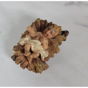 Jesus In Manger Figurine From Member's Mark‎ Nativity Bethlehem Village Set